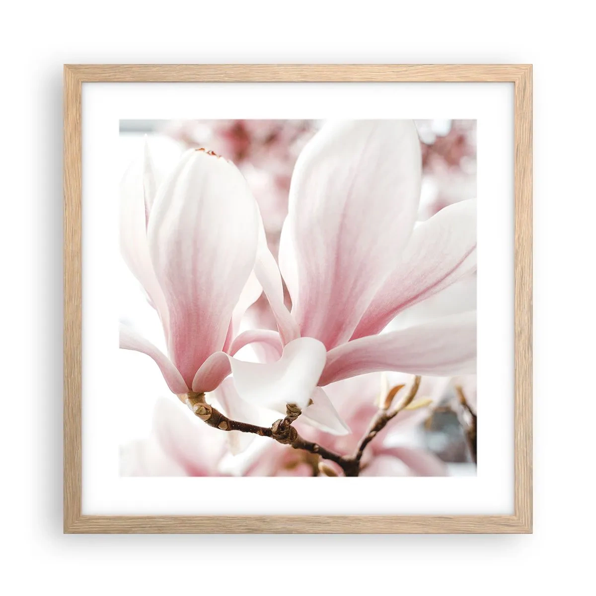 Plagát v ráme zo svetlého duba - Nesmiernosť nežnosti - 40x40 cm