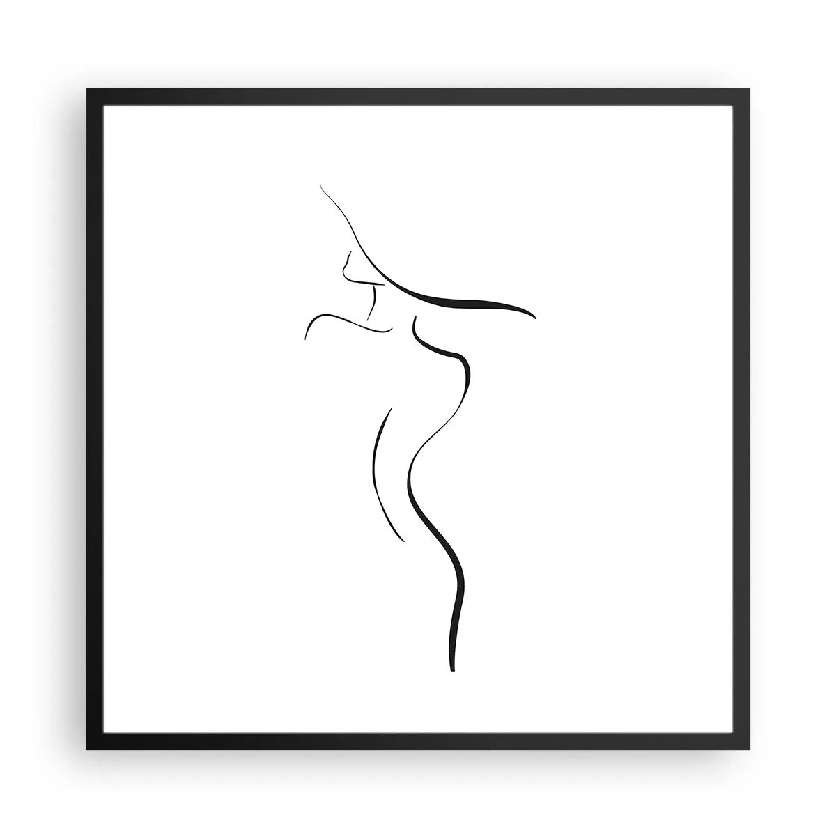 Plagát v čiernom ráme - Nepolapiteľná ako vlna - 60x60 cm