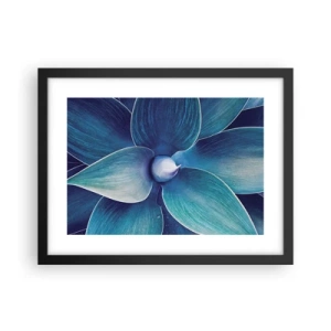 Plagát v čiernom ráme - Modrastý od neba - 40x30 cm