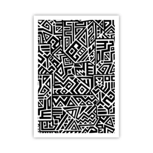 Plagát - Predkolumbovská kompozícia - 70x100 cm