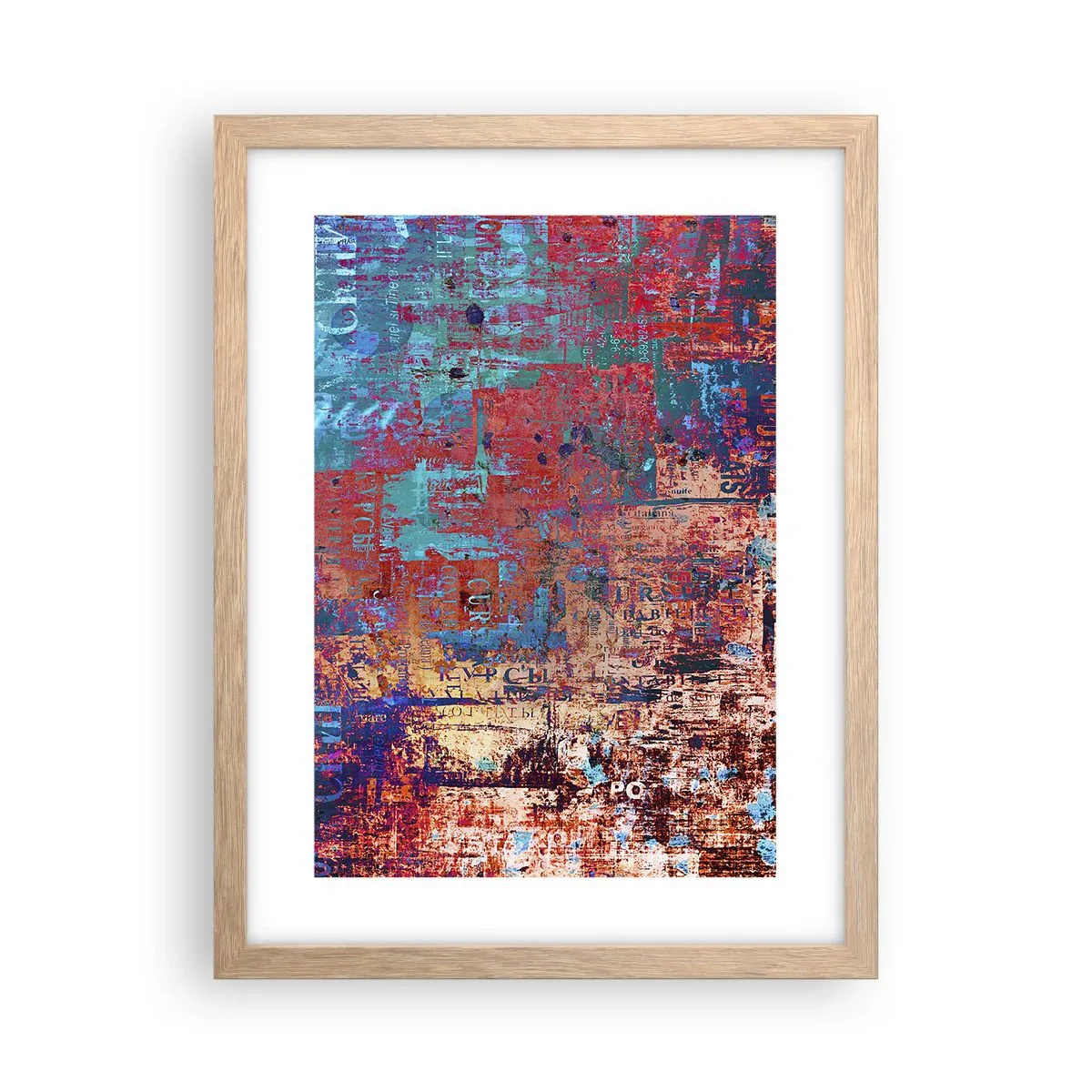 Plagát v ráme zo svetlého duba - Pamäť a zabudnutie - 30x40 cm