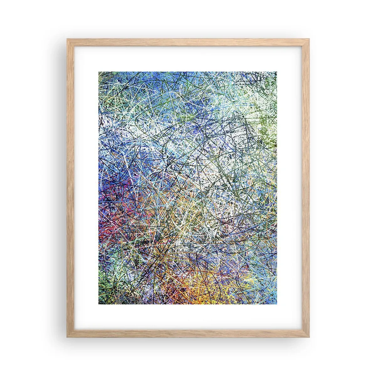 Plagát v ráme zo svetlého duba - To nie je tak jednoduché - 40x50 cm