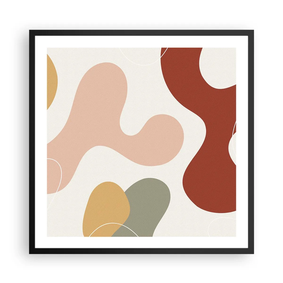 Plagát v čiernom ráme - Klikiháky - 60x60 cm