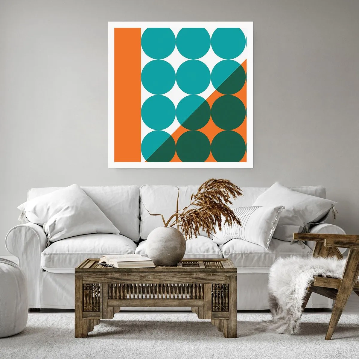 Plagát - Hore a šikmo - 60x60 cm