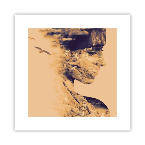 Plagát - Krásna od prírody - 30x30 cm