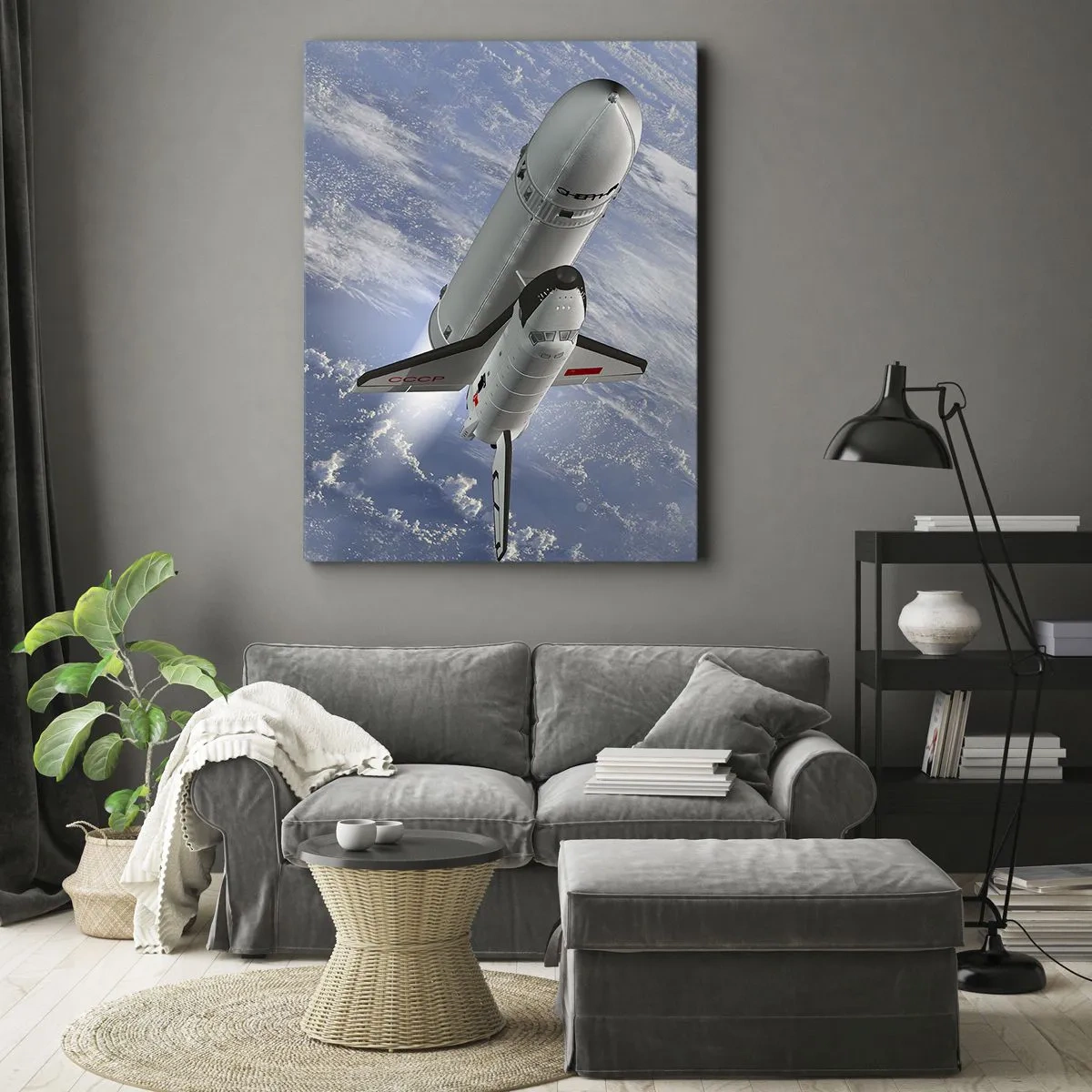 Obraz na plátne - Vesmírne nanebovstúpenie - 55x100 cm
