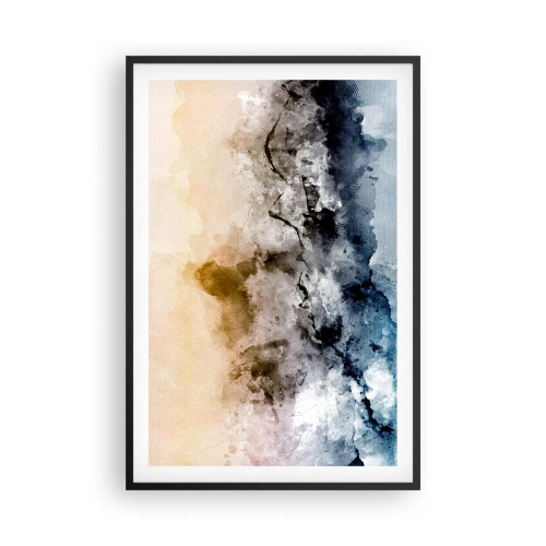 Plagát v čiernom ráme - Ponorené do mračná hmly - 61x91 cm