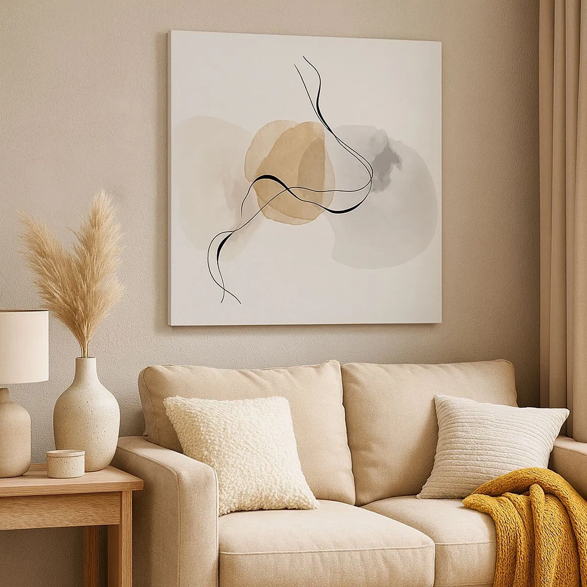 Obraz na plátne - Vzdušné korálky - 30x30 cm