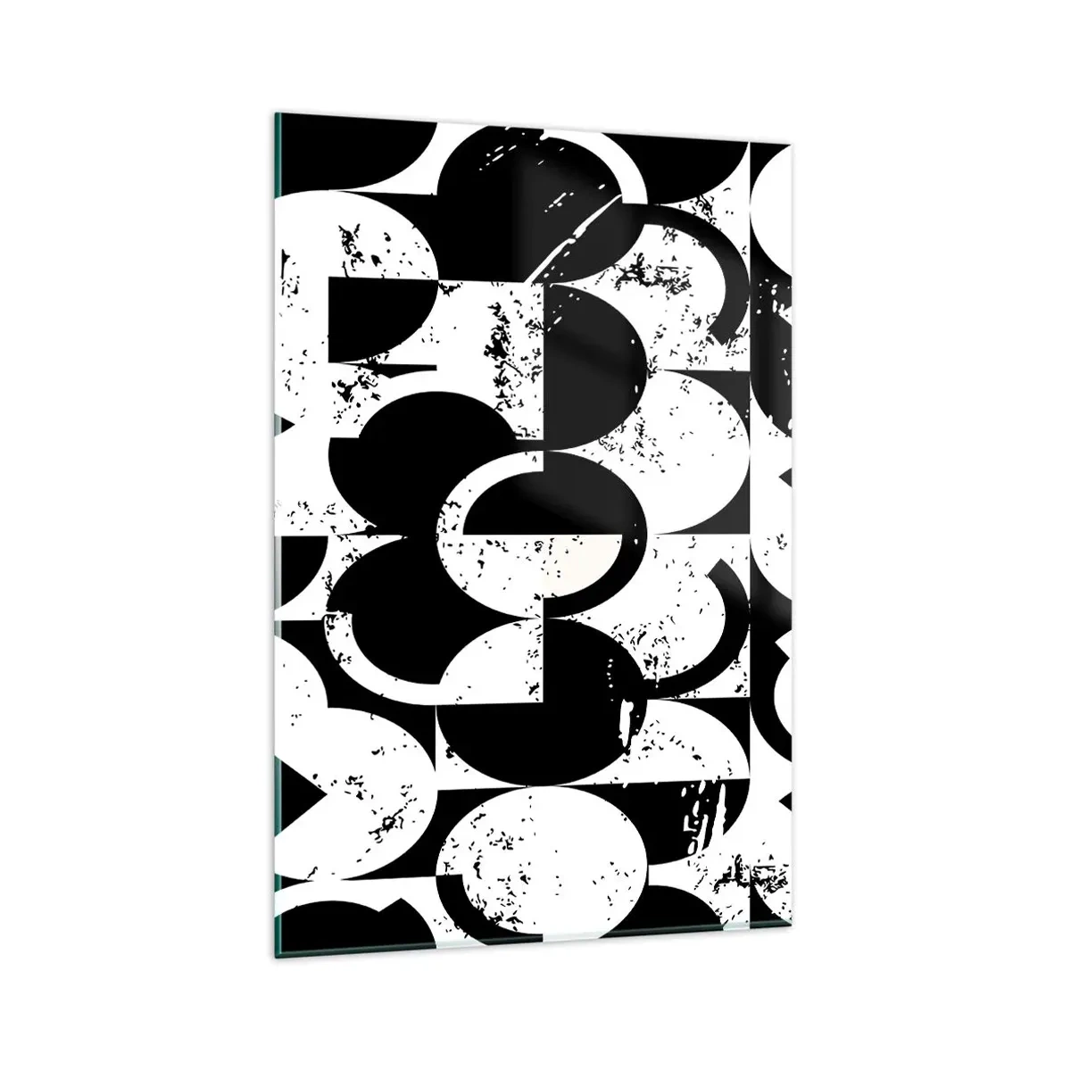 Obraz na skle - Biele je biele a čierne čierne - 80x120 cm