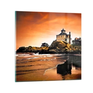 Obraz na skle - Elegancia západného pobrežia - 50x50 cm
