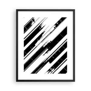 Plagát v čiernom ráme - Intenzívna a dynamická kompozícia - 40x50 cm