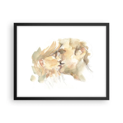 Plagát v čiernom ráme - Nájdená polovica? - 50x40 cm