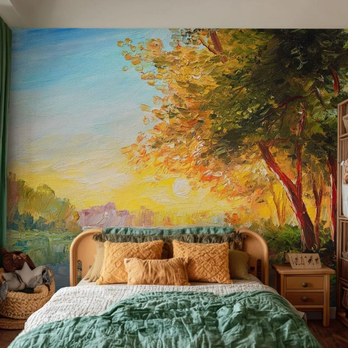 Fototapeta Premium Sand - Et in Arcadia ego - Krajina, Rieka, Lúče slnka - 200x140 cm