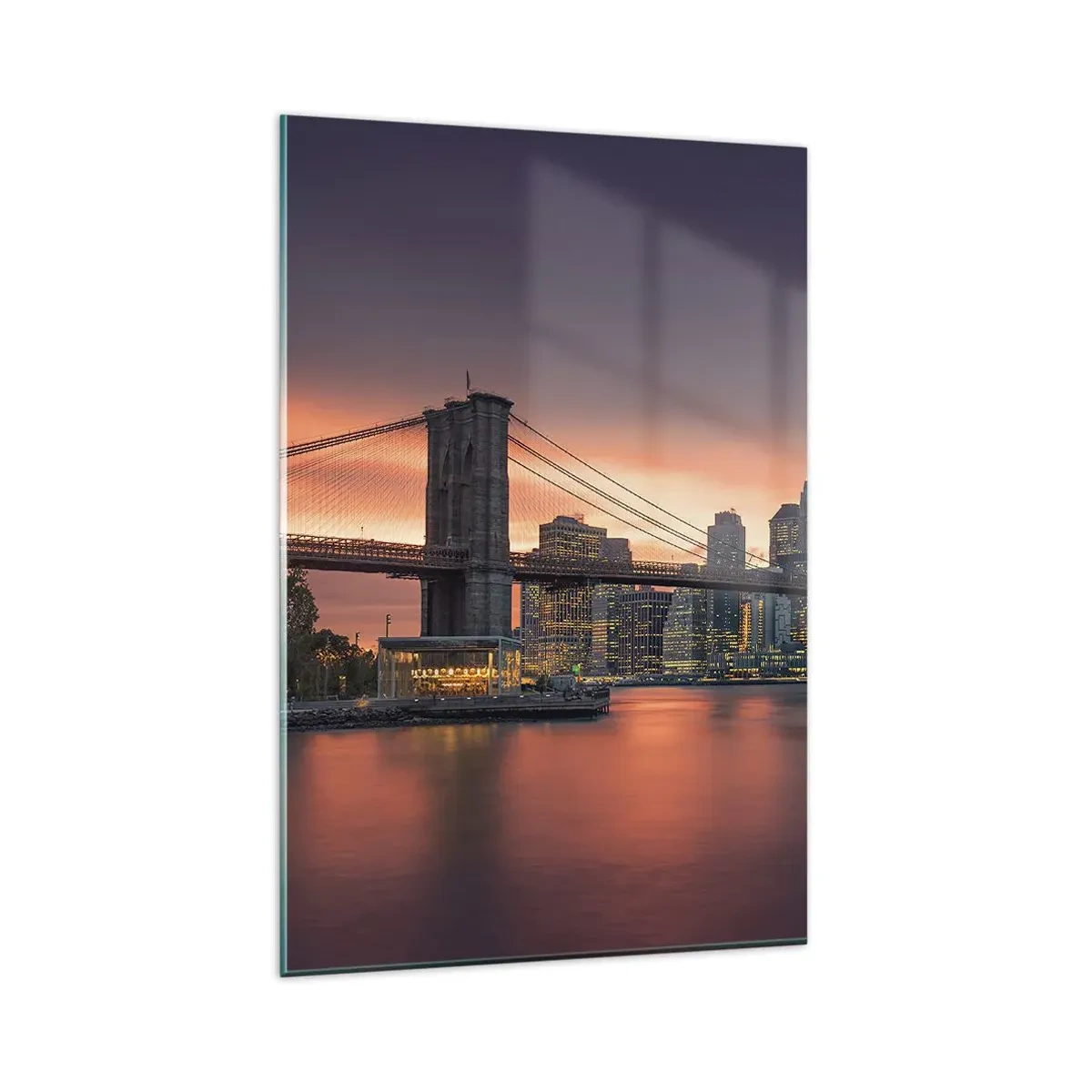 Obraz na skle - Ponorené do ľaliového ticha - 80x120 cm