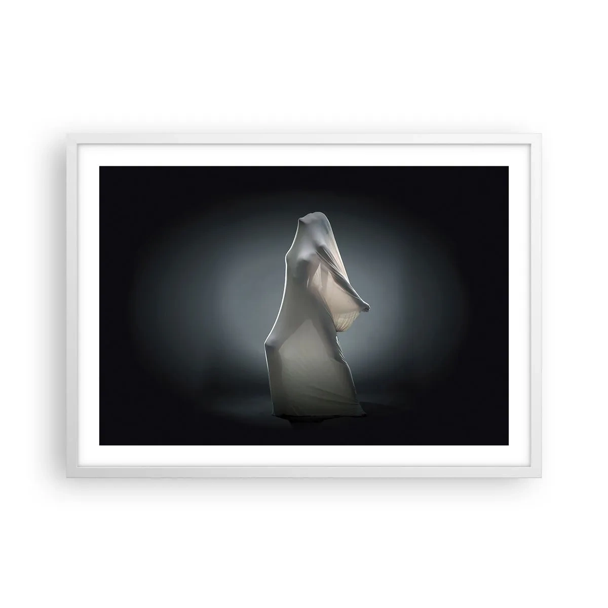 Plagát v bielom ráme - Skryté túžby - 70x50 cm