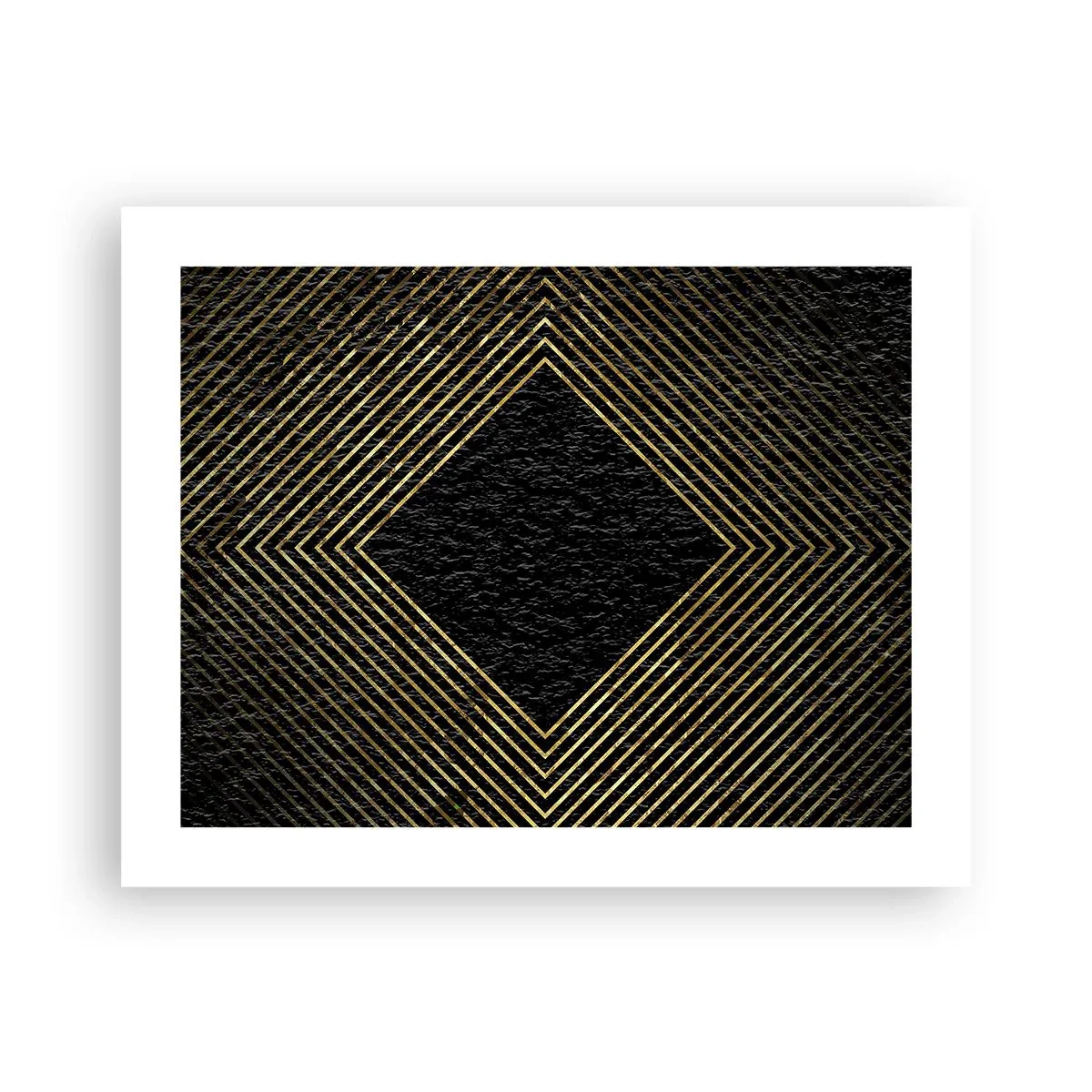 Plagát - Geometria v štýle glamour - 50x40 cm