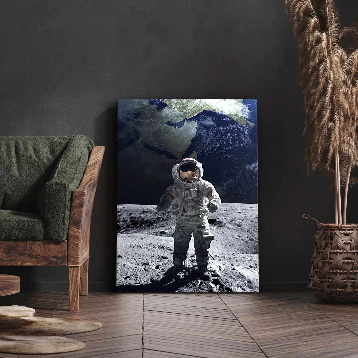 Obraz na plátne - Pozdravy z Mesiaca - 50x70 cm