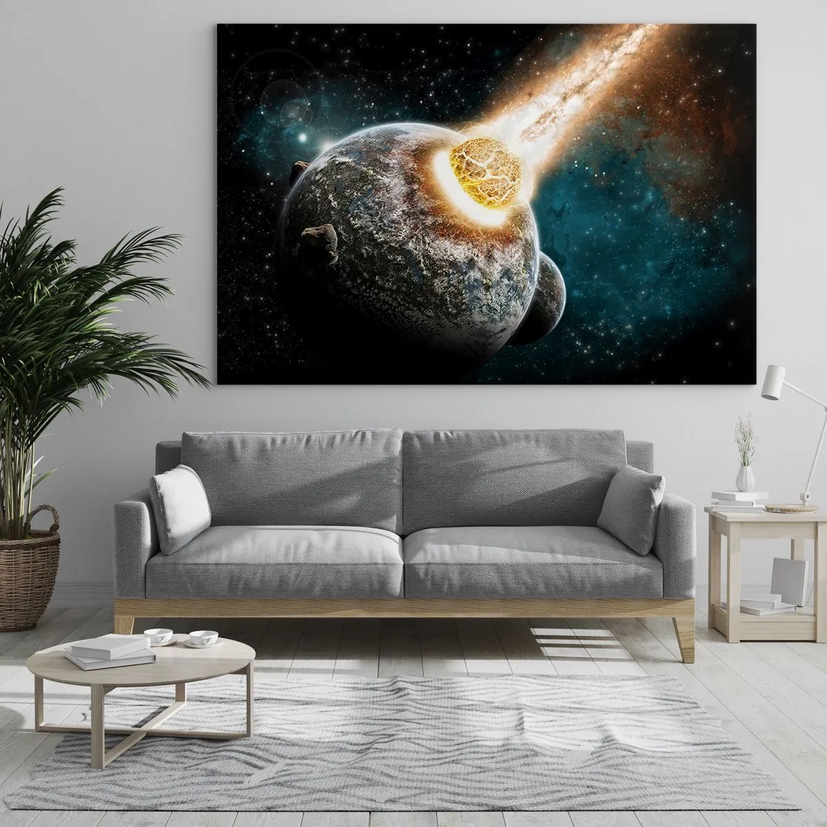 Obraz na skle - Skaza alebo narodenie? - 120x80 cm