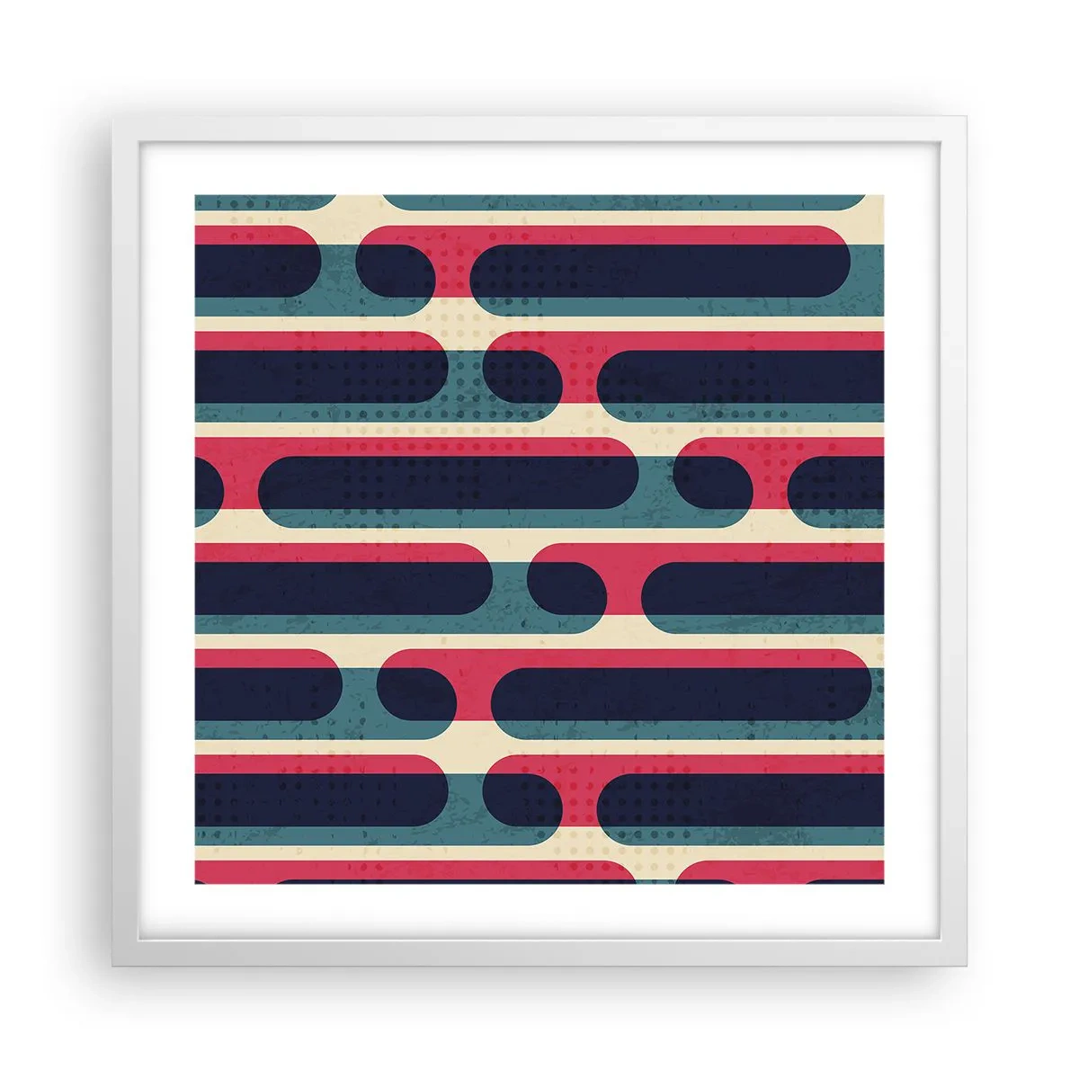 Plagát v bielom ráme - Dovnútra a dopredu - 50x50 cm