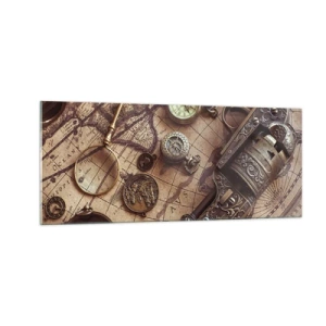 Obraz na skle - Dobrodružstvo volá - 100x40 cm