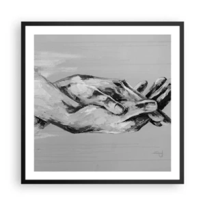 Plagát v čiernom ráme - Začiatok… - 60x60 cm