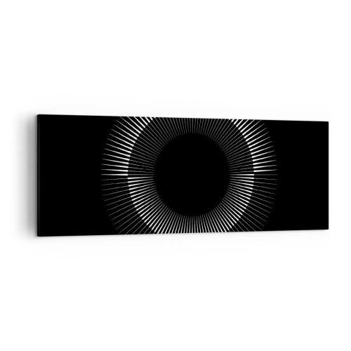 Obraz na plátne - Čierne slnko - 140x50 cm