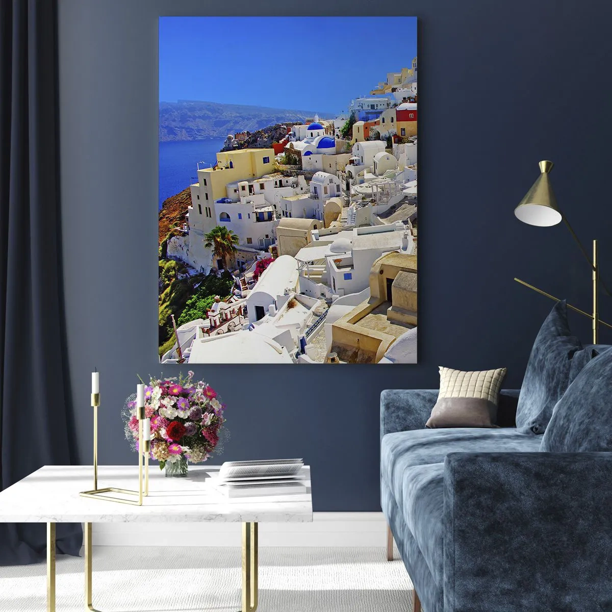 Obraz na skle - Sen o gréckom lete - 50x70 cm