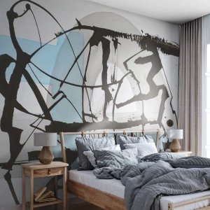 Fototapeta na mieru Premium Canvas - Aj napriek tomu modrý - Abstrakcia, Kus, Chaos