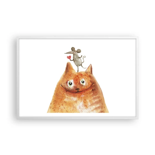 Plagát v bielom ráme - Paradoxy lásky - 91x61 cm