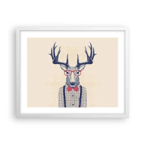 Plagát v bielom ráme - Zábavná extravagancia - 50x40 cm