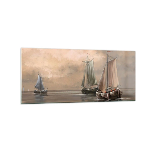 Obraz na skle - Návrat námorníkov - 120x50 cm