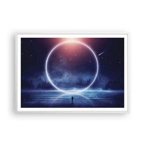 Plagát v bielom ráme - Už sú tu... - 100x70 cm