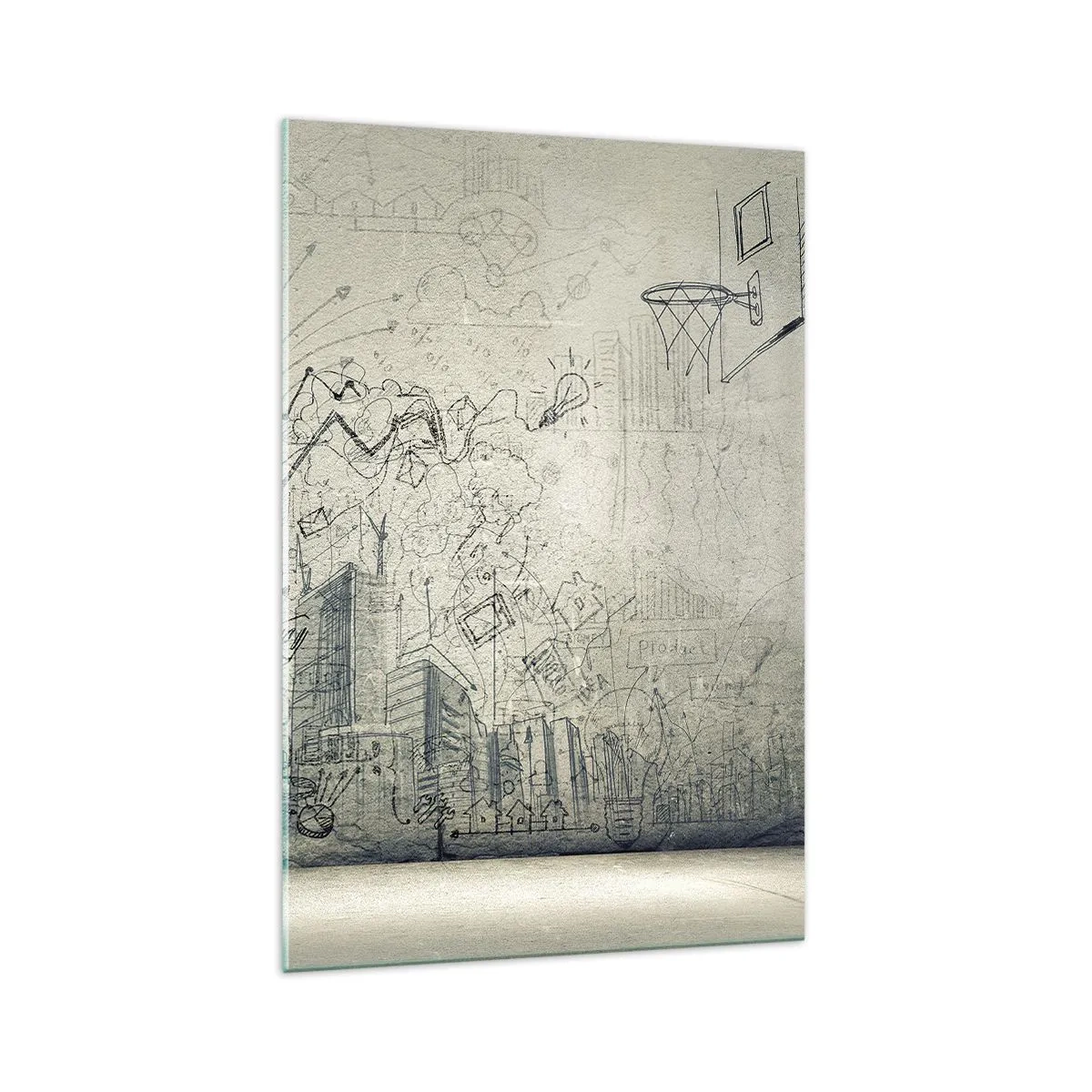 Obraz na skle - Môj skvelý mestský život - 70x100 cm
