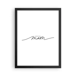 Plagát v čiernom ráme - Veľké dojatie - 30x40 cm