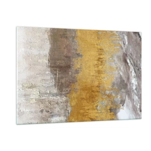 Obraz na skle - Zlatistý závan - 120x80 cm