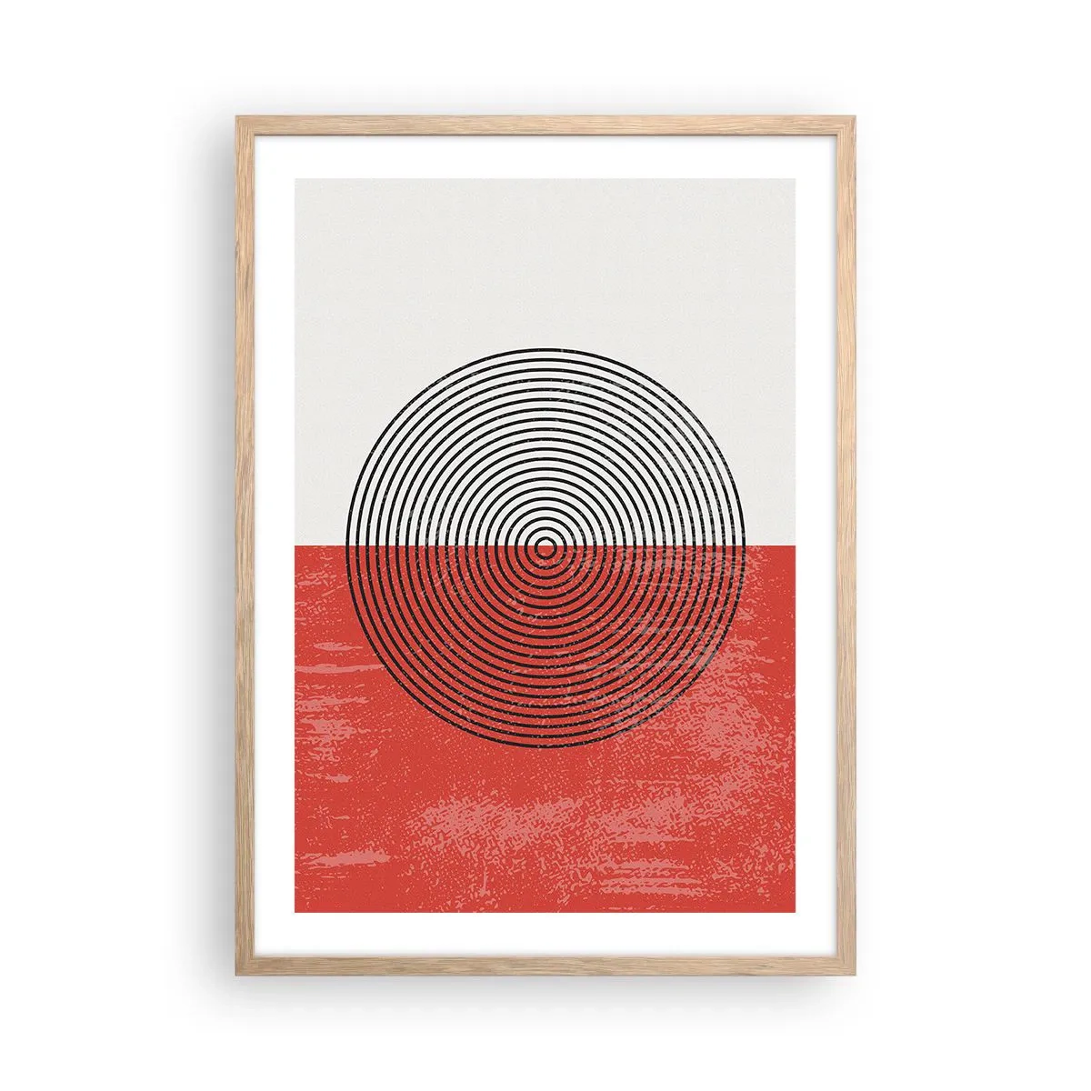 Plagát v ráme zo svetlého duba - Presný zásah - 50x70 cm