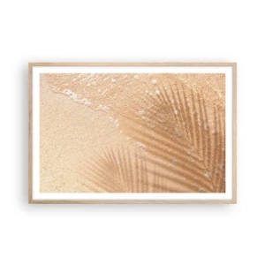 Plagát v ráme zo svetlého duba - Tieň horúceho leta - 91x61 cm