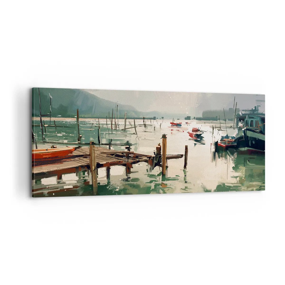 Obraz na plátne - Zaliate roztaveným mesiacom - 120x50 cm