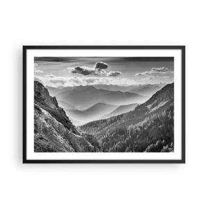 Plagát v čiernom ráme - Až k horizontu - 70x50 cm