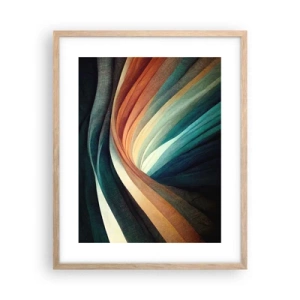 Plagát v ráme zo svetlého duba - Utkané z farieb - 40x50 cm