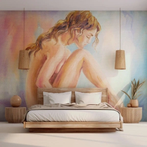 Fototapeta Premium Sand - Akt mladosti - Žena, Telo, Model - 350x256 cm