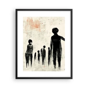 Plagát v čiernom ráme - Proti samote - 40x50 cm