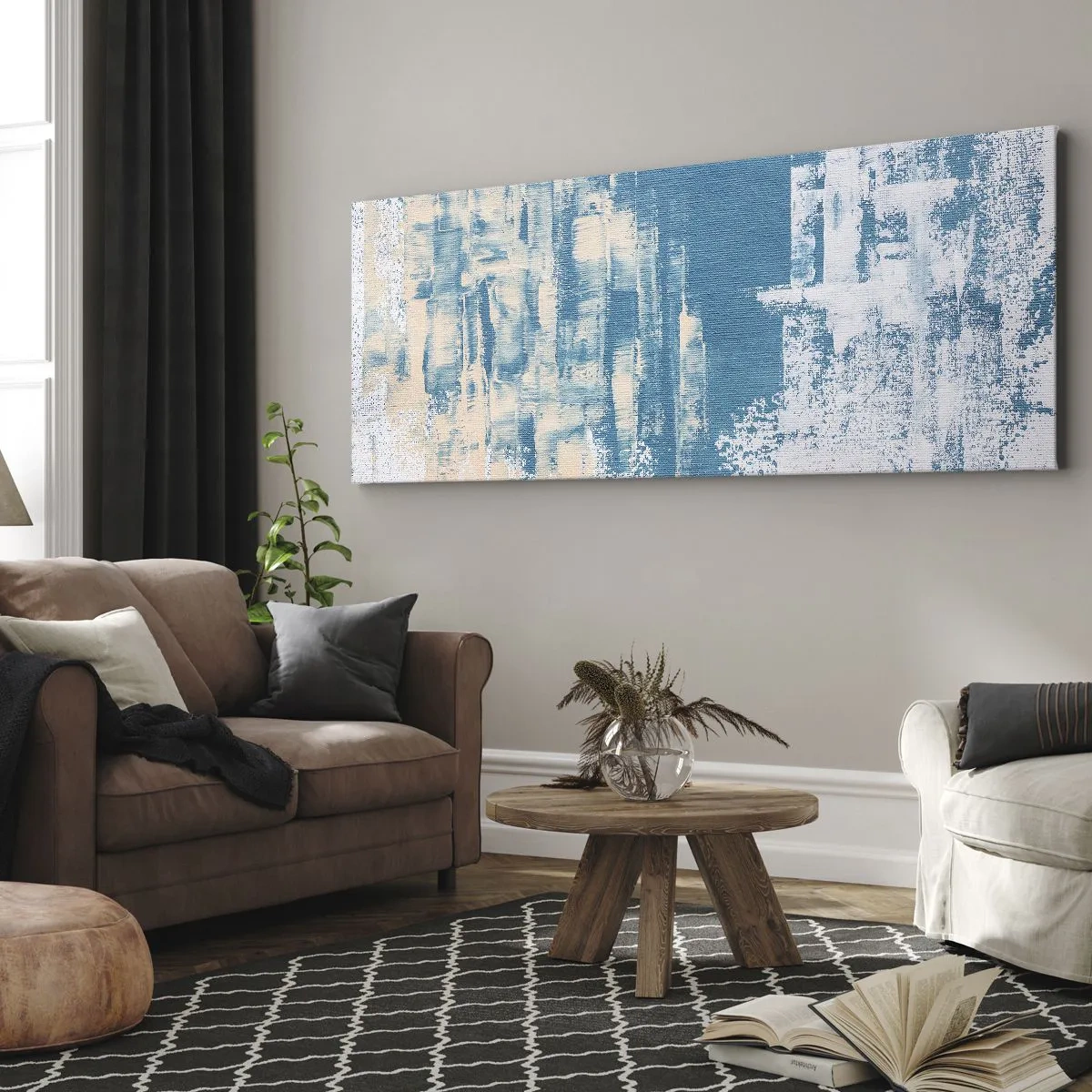 Obraz na plátne - Cez cencúľ - 100x40 cm