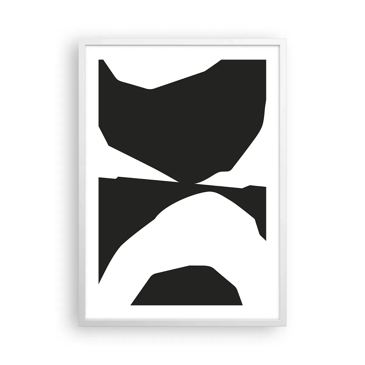 Plagát v bielom ráme - Positive-negative - 50x70 cm