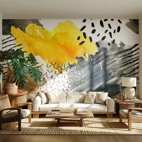 Fototapeta Premium Sand - Stretnutie živlov - Abstrakcia, Kus, Moderné umenie - 200x140 cm