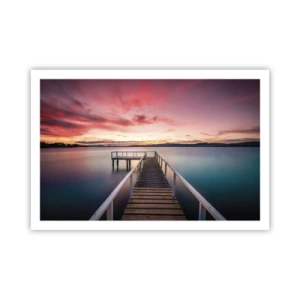 Plagát - Jemný plameň večera - 91x61 cm