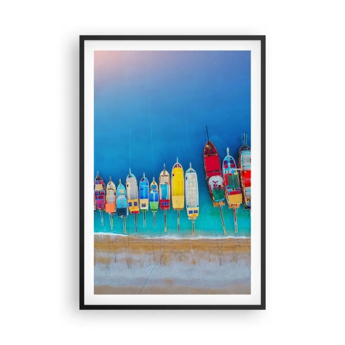 Plagát v čiernom ráme - Z vtáčej perspektívy - 61x91 cm