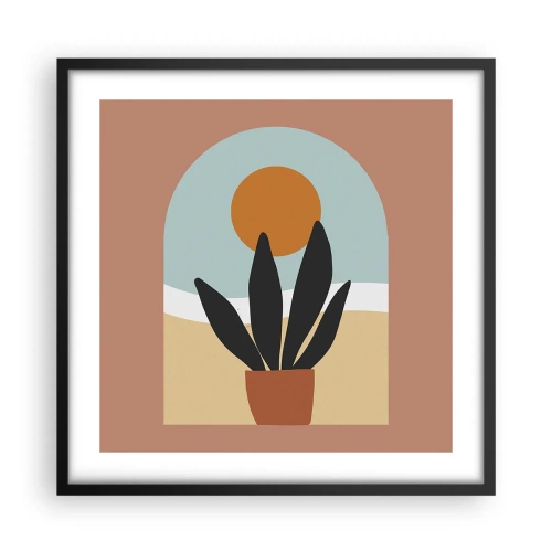 Plagát v čiernom ráme - Malé radosti - 50x50 cm