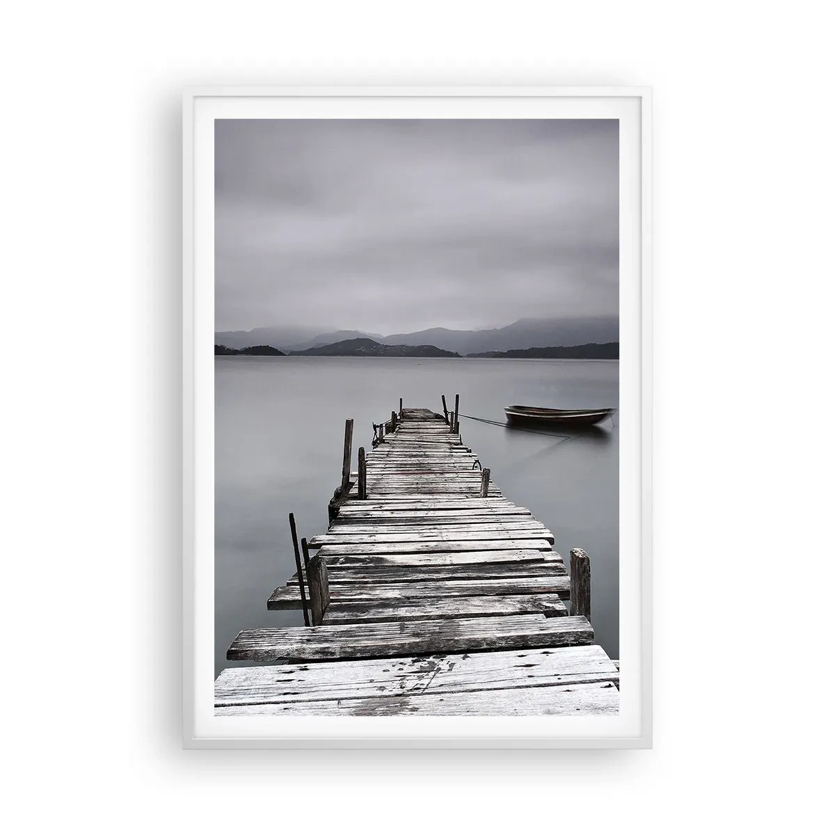 Plagát v bielom ráme - Zajtra môžeš vyraziť - 70x100 cm