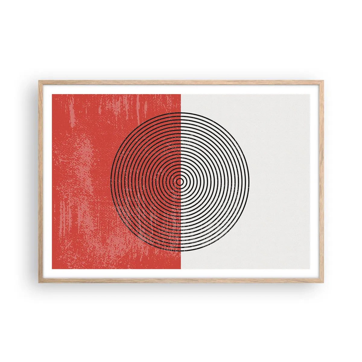 Plagát v ráme zo svetlého duba - Presný zásah - 100x70 cm